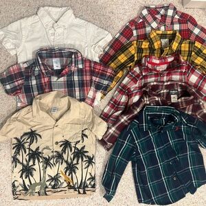 Assorted Plaid and Graphic Shirts